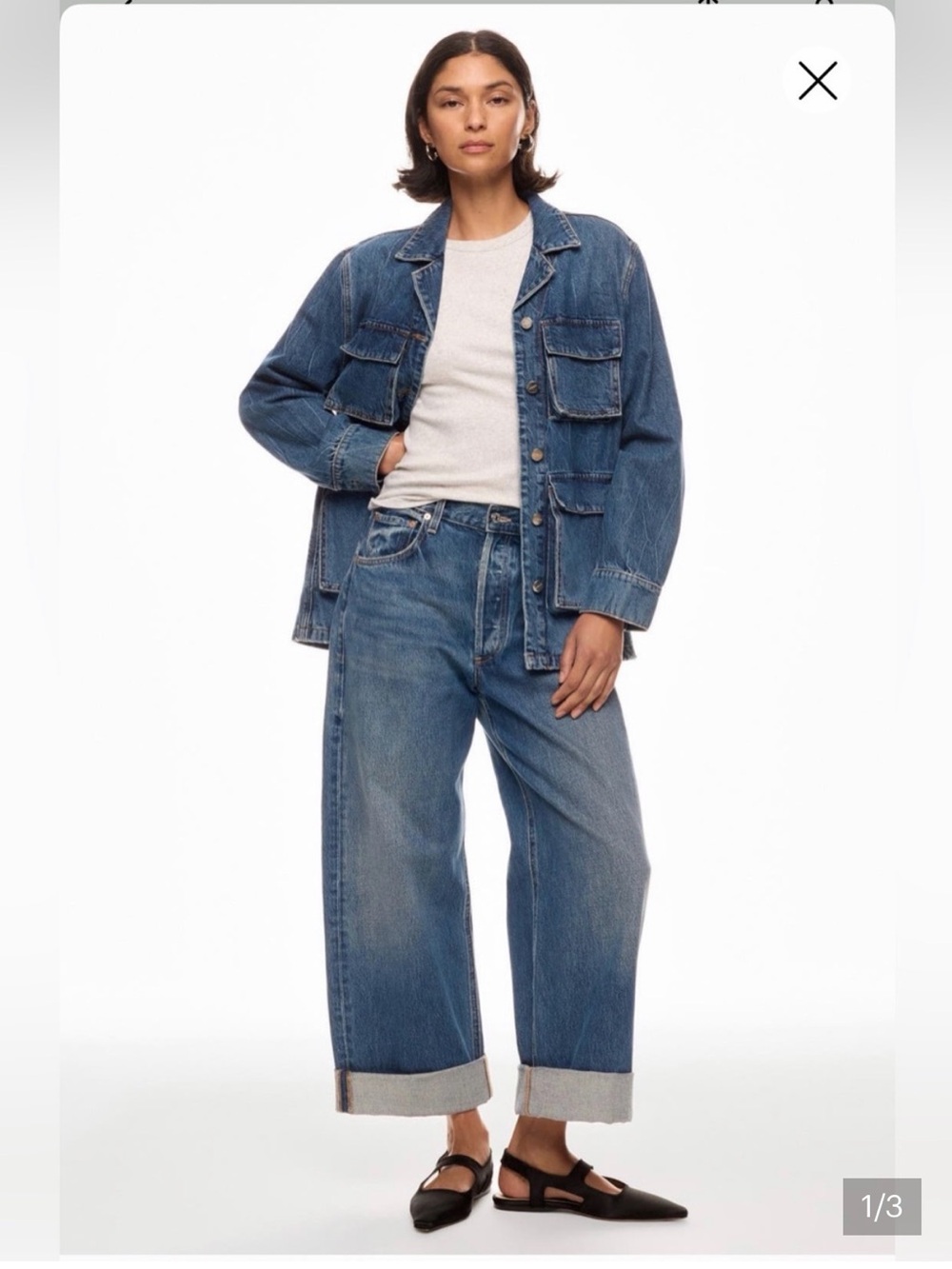 Joe’s wide leg cuffed Jean new 32